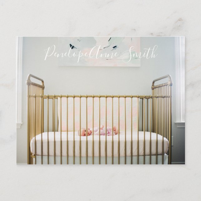 photo baby post card announcement (Front)