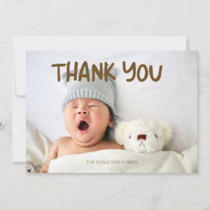 Photo Baby Shower Bible Verse Thank You Card