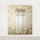 Photo Backdrop 30th Birthday Gold Glitter Lights
