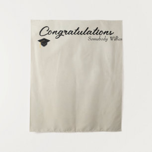 Photo Backdrop for Grad party Faux Drapery Tapestry