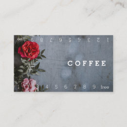 Photo Background Loyalty Coffee Punch-Card Card