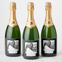 Photo Badge | Save The Date | Bottle Label | Black