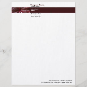 Photo Band - Leaf Design Personalised Letterhead