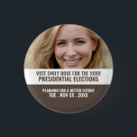 Photo Banner Political Campaigner Advertising 3 Cm Round Badge<br><div class="desc">Photo Banner Political Campaigner Advertising Badge by The Business Card Store.</div>