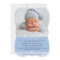 PHOTO BAPTISM fancy calligraphy flourish boy blue
