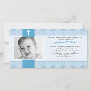 PHOTO BAPTISM INVITATIONS :: pretty 1L