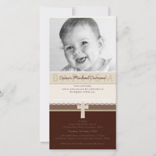 PHOTO BAPTISM INVITATIONS :: pure 7