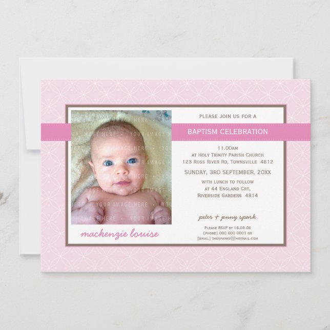 PHOTO BAPTISM INVITE :: glory 3L (Front)