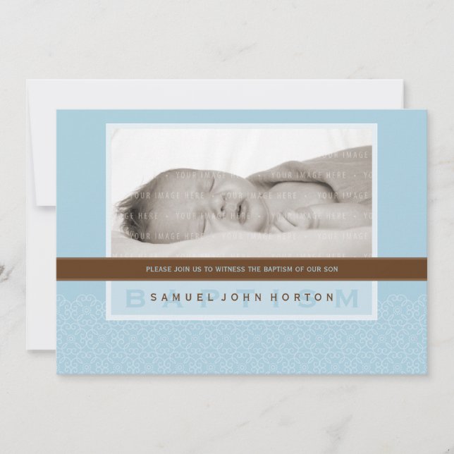 PHOTO BAPTISM INVITE :: sweetly said 4L (Front)