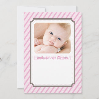PHOTO BAPTISM INVITES :: candystripes 1P