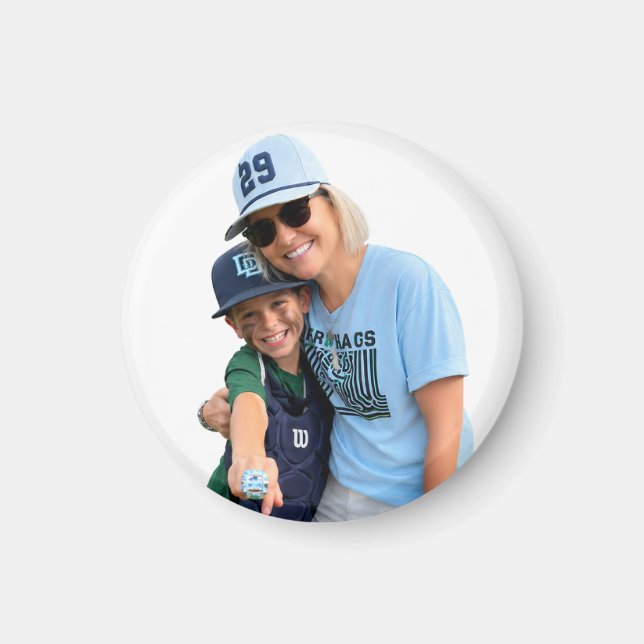Photo Baseball Grandma Magnet (Front)