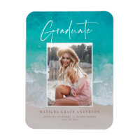 Photo beach ocean graduation announcement party