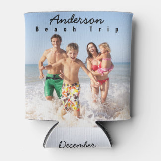 Photo Beach Trip Can Cooler