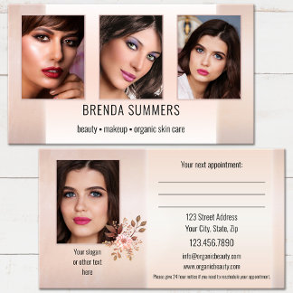 Photo Beauty Skin Care Professional Appointment Bu Card