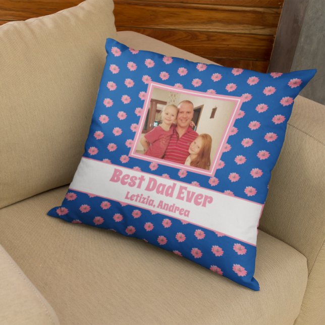 Photo Best Dad Quote Cushion (Creator Uploaded)