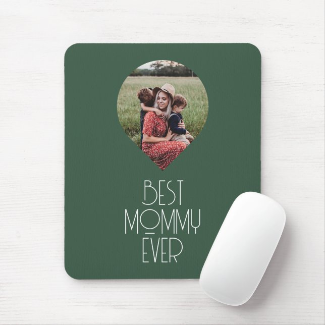 Photo Best Mummy Ever Modern Script Mouse Pad (With Mouse)