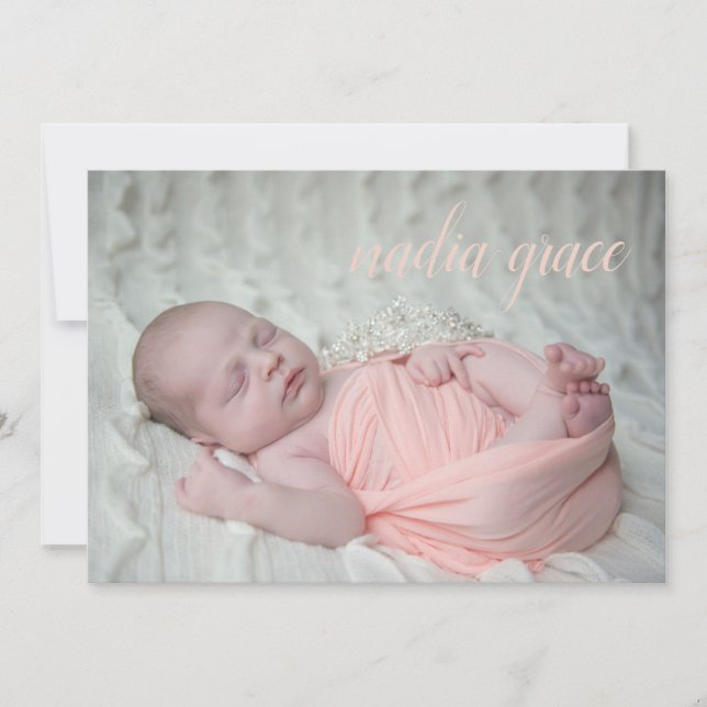 Photo Birth Announcement (Front)