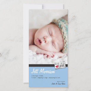 PHOTO BIRTH ANNOUNCEMENT :: made with love 3