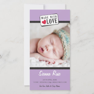 PHOTO BIRTH ANNOUNCEMENT :: made with love 4