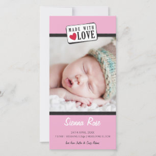 PHOTO BIRTH ANNOUNCEMENT :: made with love 5