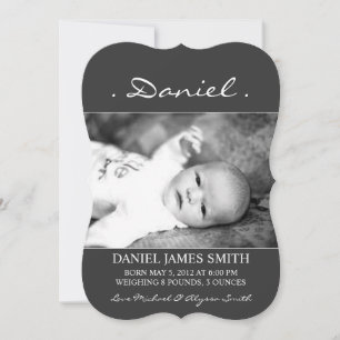 Photo Birth Announcement   Name