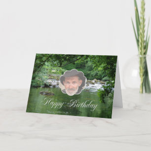 Photo birthday card showing a river