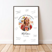 Photo Birthday Guest Signature