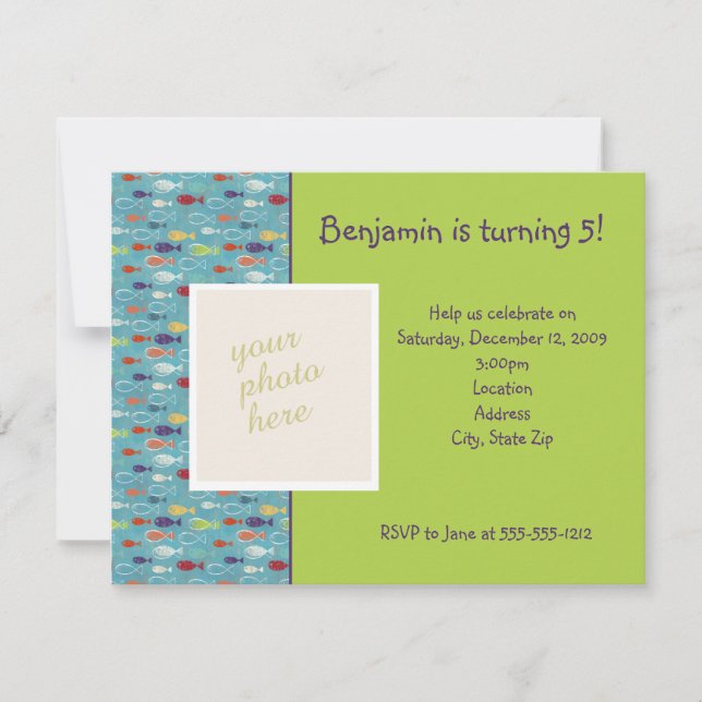 Photo Birthday Invitation (Front)