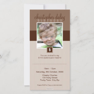 PHOTO BIRTHDAY INVITATIONS :: lovely square 7