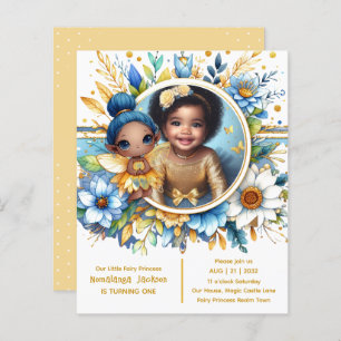 Photo Birthday Little Black Fairy African Princess