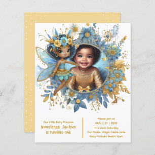 Photo Birthday Little Black Fairy African Princess