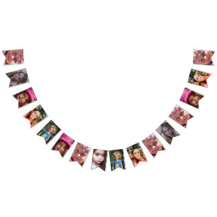 PHOTO BIRTHDAY PARTY FLAG BANNER CUSTOM