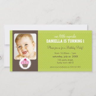 PHOTO BIRTHDAY PARTY INVITE :: cupcake 2L