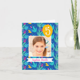 Photo Birthday Thank You   Cactus Desert Plants Card