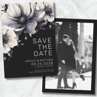 Photo Black Floral Wedding