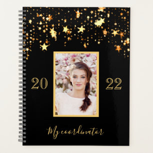 Photo black gold stars 2027 planner