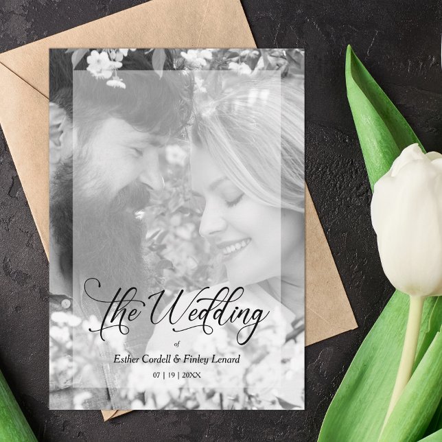 Photo Black White Minimalist Vellum Effect (Creator Uploaded)