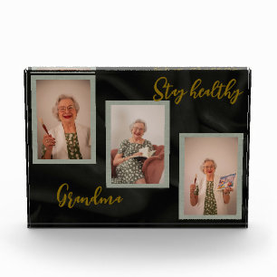 Photo Blocks - 3 photo & text - personalised