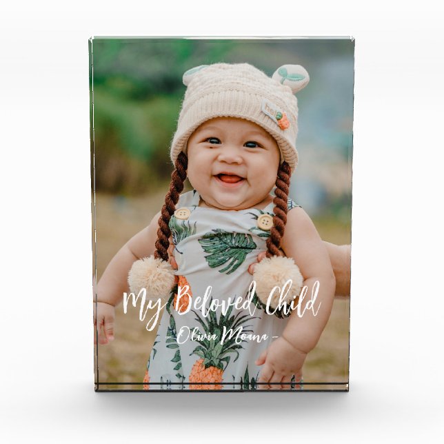 Photo Blocks - text and photo personalised (Front)