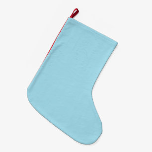 Photo Blue Cool Colour Matching Holiday Christmas Large Christmas Stocking