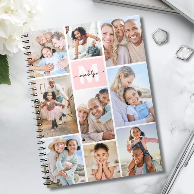 Photo Blush Pink Monogram Notebook (Photo Blush Pink Monogram Notebook )