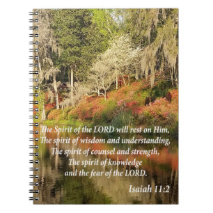 Photo Book: Isaiah 11:2 Spiral Notebook