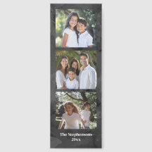 Photo Bookmark 6 Pictures Personalized 2-Sided