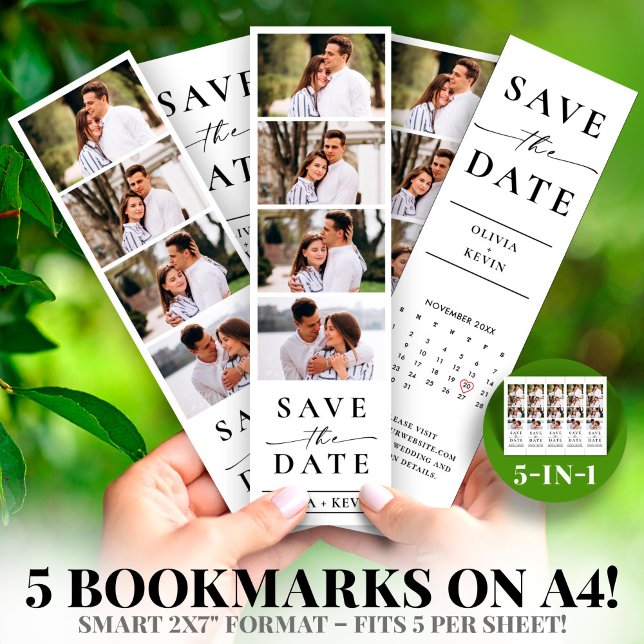 Photo Booth 2x7" Save the Date Wedding Strip (Photo Booth 2x7" Save the Date Wedding Strip)