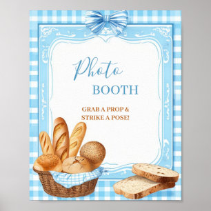 Photo Booth Baby Shower Sign Bakery Blue Gingham