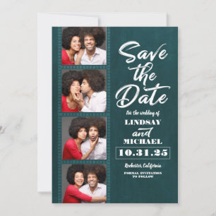 Photo Booth Bookmark Themed Fun Save the Date