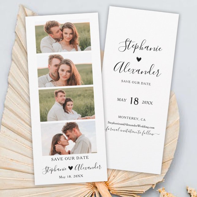 Photo Booth Bookmark Wedding Save the Date  (Creator Uploaded)