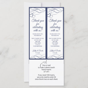 Photo Booth Frame Inserts   Beloved (Navy Blue)