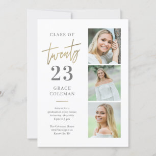 Photo Booth Graduation Announcement Invitation