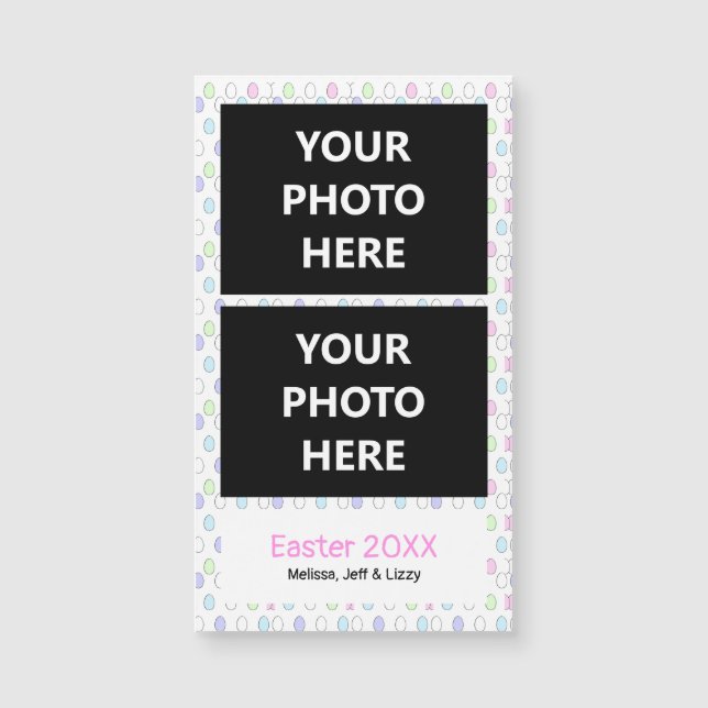Photo Booth Magnet Cute Easter | 2 Pictures (Front)